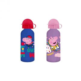 Παγούρι 500ml Peppa Pig Αλουμινίου Με Καλαμάκι Διακάκης | Παγουράκια - Δοχεία Φαγητού στο MarkCenter