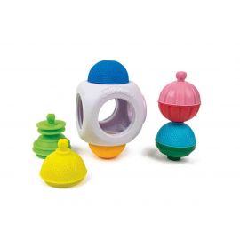 Lalaboom Βρεφικό παιχνίδι μίνι κύβος με 4 τεμάχια χάντρες AS Company | Παιχνίδια Bebe στο MarkCenter