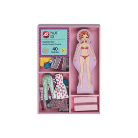 Magnet Box - Ξύλινη Μαγνητική Κούκλα Fashion Dress Up | 1029-64053 AS Company | Παιχνίδια για Κορίτσια στο MarkCenter