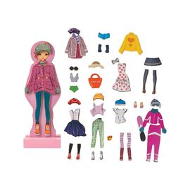 Magnet Box - Ξύλινη Μαγνητική Κούκλα Fashion Dress Up | 1029-64053 AS Company | Παιχνίδια για Κορίτσια στο MarkCenter