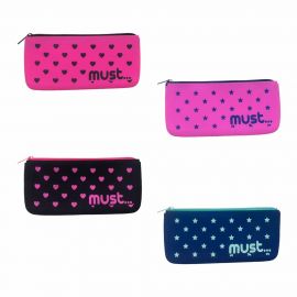 Κασετίνα Σιλικόνης Must Focus Φλατ Must Team | Σχολικές Τσάντες - Κασετίνες στο MarkCenter