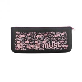 Κασετίνα Σιλικόνης Must Focus Φλατ Μαύρη Must Team | Σχολικές Τσάντες - Κασετίνες στο MarkCenter