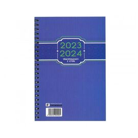 Ημερολόγιο Εβδομαδιαίο Σπιραλ 17X24 2 Ετων Μπλε 2023-2024 Εκδόσεις τριπερίνας | Ημερολόγια στο MarkCenter