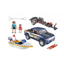 Playmobil Family Fun - Φορτηγάκι με Τρέιλερ & Ταχύπλοο | 70534 Playmobil | Playmobil στο MarkCenter