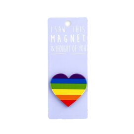 Rainbow Heart Magnet GAMA Brands | Gift Items στο MarkCenter