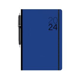 Ημερολόγιο Ημερήσιο Eco 17X24 Μπλε με Στυλό και Λάστιχο 2024 Εκδόσεις τριπερίνας | Ημερολόγια στο MarkCenter