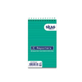 Μπλόκ Σπιράλ Λευκό Νο1 Skag 7,8x12,7 50φύλλα Skag | Χαρτικά στο MarkCenter