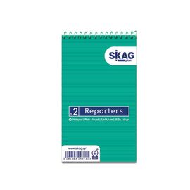 Μπλόκ Σπιράλ Λευκό Νο2 Skag 9,0x14,8 50φύλλα Skag | Χαρτικά στο MarkCenter