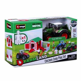 Bburago Farmland Chicken Coop Σετ με Τρακτέρ Star Toys | Παιχνίδια για Αγόρια στο MarkCenter