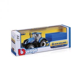 Bburago Τρακτέρ με Τρέιλερ New Holland 1:32 Star Toys | Παιχνίδια για Αγόρια στο MarkCenter