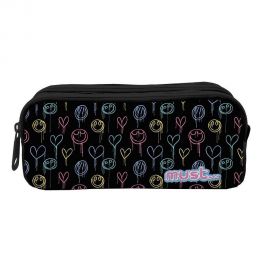 Κασετίνα Must Βαρελάκι με 2 θήκες Energy Melted Heart Must Team | Σχολικές Τσάντες - Κασετίνες στο MarkCenter