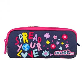 Κασετίνα Must Βαρελάκι με 2 θήκες Energy Spread Your Love Must Team | Σχολικές Τσάντες - Κασετίνες στο MarkCenter