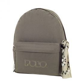 Τσάντα Πλάτης POLO Original Scarf Ανθρακί Polo | Σχολικές Τσάντες - Κασετίνες στο MarkCenter