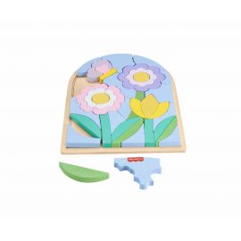 Fisher-Price Ξύλινο Παζλ Λουλούδια 38 Κομμάτια | HXT97 Fisher Price | Παιχνίδια στο MarkCenter