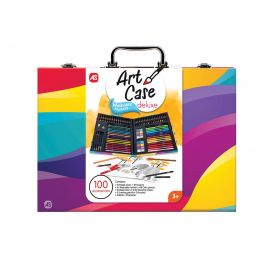 Κασετίνα Ζωγραφικής Ξύλινη Deluxe Rainbow Με 100 Αξεσουάρ AS Company | Παιχνίδια Unisex στο MarkCenter