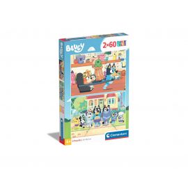 Παζλ Παιδικό Supercolor 2x60τεμ Bluey Clementoni | Παζλ στο MarkCenter