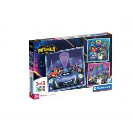 Παζλ Παιδικό Supercolor 3x48τεμ Batwheels Clementoni | Πάζλ στο MarkCenter