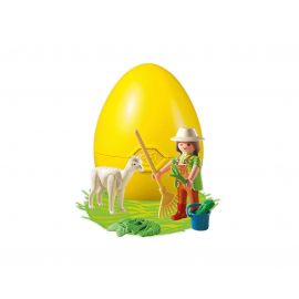 Playmobil Φύλακας Ζωολογικού Κήπου με Αλπάκα | 4944 Playmobil | Παιχνίδια για Αγόρια στο MarkCenter