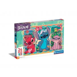 Παζλ Παιδικό Supercolor 24τεμ Stitch Clementoni | Πάζλ στο MarkCenter