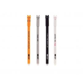 Στυλό Erasable Happy Color Gel 0.5 Kitty 4 Σχέδια Happy Color | Γραφική Ύλη στο MarkCenter