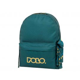 Τσάντα Πλάτης Polo Original Double Scarf Πετρολ Χρυσό 901235-5876 Polo | Σχολικές Τσάντες - Κασετίνες στο MarkCenter