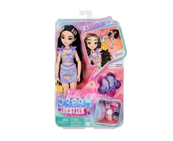 Barbie Dream Besties Κούκλα Roller Skate Renee | JFX99 Mattel | Παιχνίδια για Κορίτσια στο MarkCenter