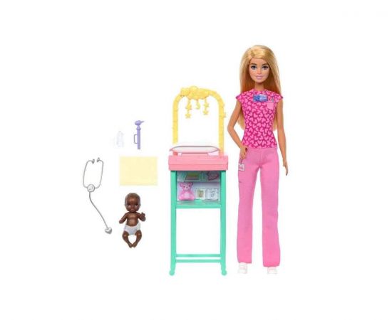 Barbie Επαγγέλματα Κούκλα Παιδίατρος | JCR72 Mattel | Παιχνίδια για Κορίτσια στο MarkCenter