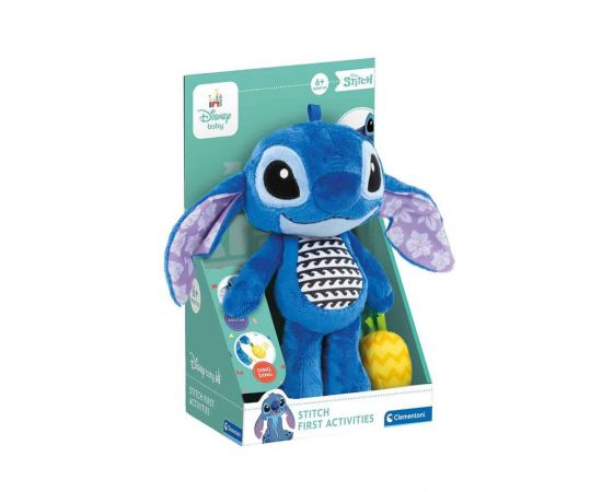 Disney Baby Βρεφική Χνουδωτή Κουδουνίστρα Stitch Clementoni | Παιχνίδια στο MarkCenter