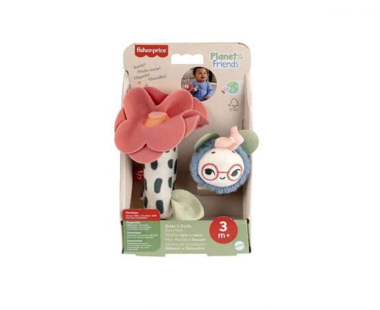 Fisher-Price Planet Friends Κουδουνίστρα Λουλουδάκι Μελισσούλα  | HYR56 Mattel | Παιχνίδια στο MarkCenter