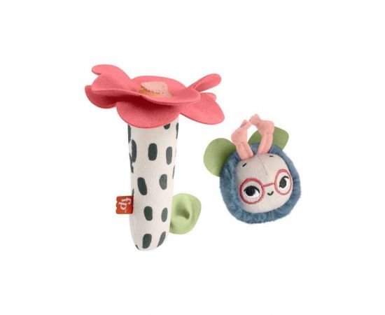 Fisher-Price Planet Friends Κουδουνίστρα Λουλουδάκι Μελισσούλα  | HYR56 Mattel | Παιχνίδια στο MarkCenter