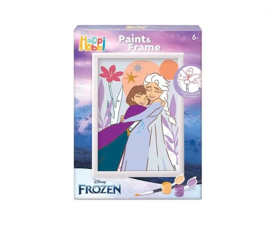 HappiHobbi Paint & Frame Paint by Numbers Disney Frozen AS Company | Παιχνίδια για Κορίτσια στο MarkCenter