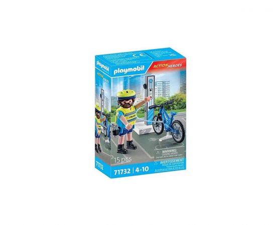 Playmobil Action Heroes Αστυνόμος Με Ηλεκτρικό Ποδήλατο | 71732 Playmobil | Playmobil στο MarkCenter