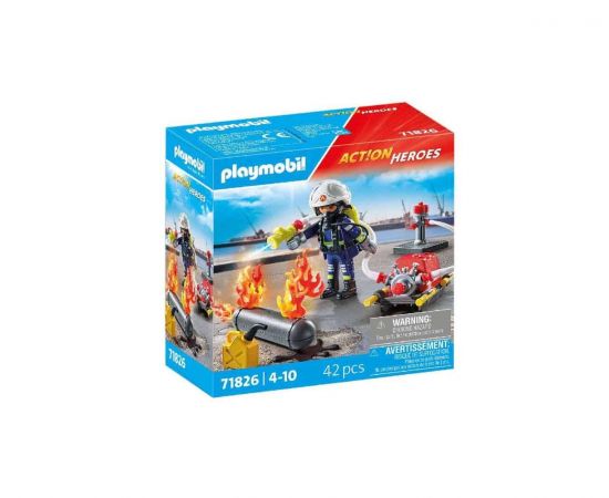 Playmobil Action Heroes Πυροσβέστης Με Αντλία Νερού | 71826 Playmobil | Playmobil στο MarkCenter