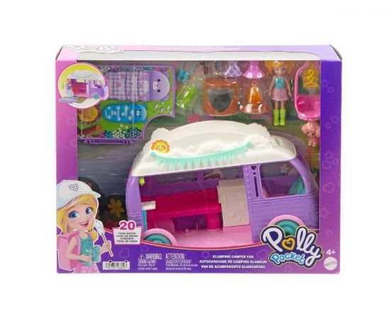 Polly Pocket Glamping Τροχόσπιτο Σετ Παιχνιδιού  | JCC32 Mattel | Παιχνίδια για Κορίτσια στο MarkCenter
