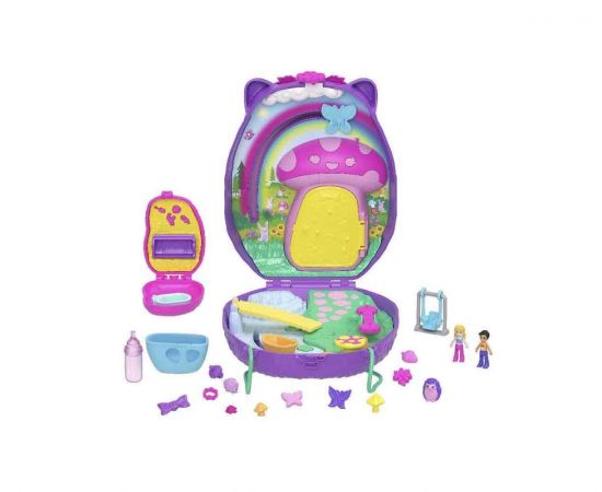 Polly Pocket Μίνι Τσαντάκι Μαμά Σκατζόχοιρος και Μωρό | JBJ91 Mattel | Παιχνίδια για Κορίτσια στο MarkCenter