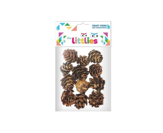 Αποξηραμένα Κουκουνάρια Χειροτεχνίας The Littlies 12τμχ Διακάκης | Είδη Χειροτεχνίας στο MarkCenter
