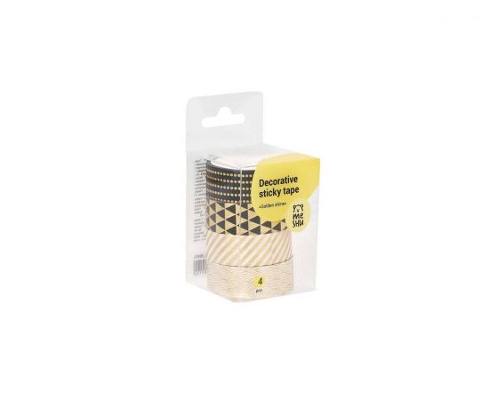 Διακοσμητική Ταινία Me Shu 3m x 1,5cm Golden Shine  | Σχολικά Είδη στο MarkCenter