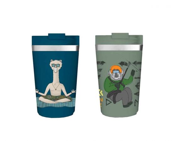 Θερμός Ανοξείδωτος Maxbuddies 300Ml 2 Σχέδια Διακάκης | Παγουράκια - Δοχεία Φαγητού στο MarkCenter