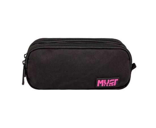 Κασετίνα Must Team Monochrome Με Δύο Θήκες Μαύρο Ροζ Must Team | Σχολικές Τσάντες - Κασετίνες στο MarkCenter