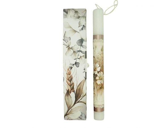 Λαμπάδα Χειροποίητη Σετ Λουλούδια 251008 OEM | Πασχαλινές λαμπάδες στο MarkCenter