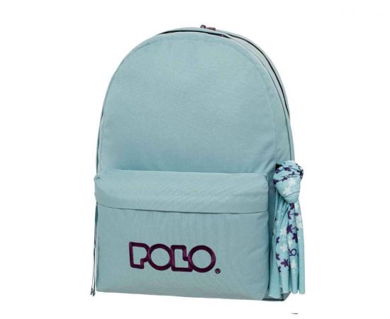 Τσάντα Πλάτης POLO Original Double Scarf Γαλάζιο Μωβ Polo | Σχολικές Τσάντες - Κασετίνες στο MarkCenter
