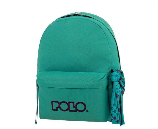 Τσάντα Πλάτης POLO Original Scarf Πετρολ Μπορντό Polo | Σχολικές Τσάντες - Κασετίνες στο MarkCenter