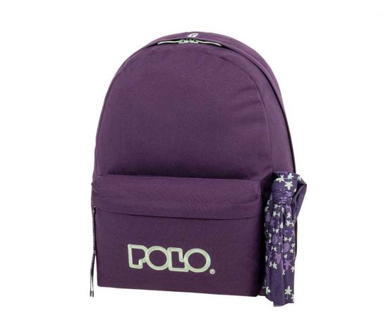 Τσάντα Πλάτης POLO Original Scarf Σκούρο Μωβ Τιρκουαζ Polo | Σχολικές Τσάντες - Κασετίνες στο MarkCenter