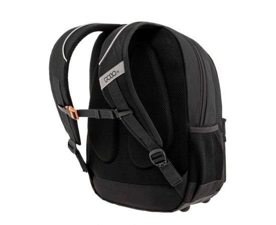 Τσάντα Πλάτης Polo Pins Μαύρο Polo | Σχολικές Τσάντες - Κασετίνες στο MarkCenter