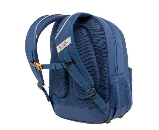 Τσάντα Πλάτης Polo Pins Μπλε Polo | Σχολικές Τσάντες - Κασετίνες στο MarkCenter