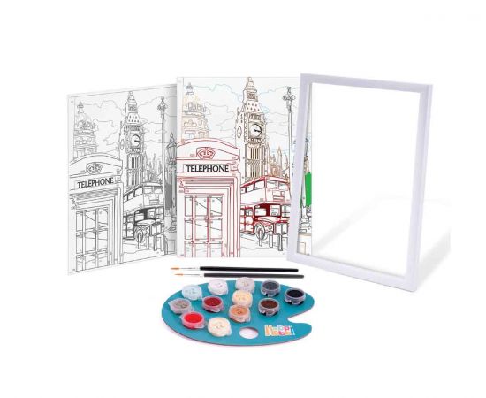 Happihobbi Paint & Frame Majestic London AS Company | Παιχνίδια για Αγόρια στο MarkCenter