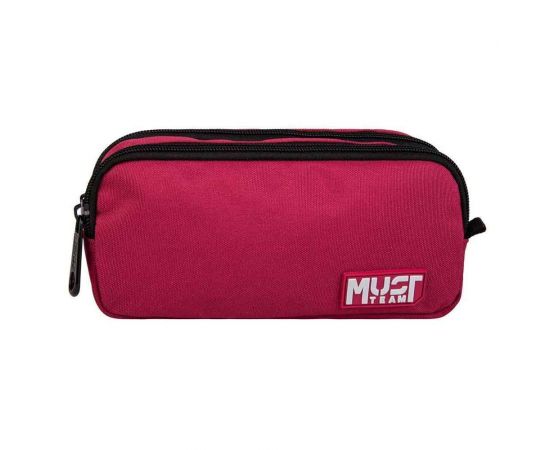 Κασετίνα Must Team Monochrome Μπορντό Γκρι Must Team | Σχολικές Τσάντες - Κασετίνες στο MarkCenter