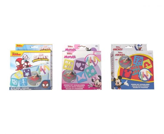 Κιμωλίες με Στένσιλ Disney & Marvel 3 Σχέδια John Hellas | Παιχνίδια Unisex στο MarkCenter