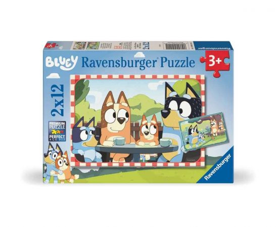 Πάζλ 2X12τεμ Η Οικογένεια της Bluey Ravensburger | Παζλ στο MarkCenter