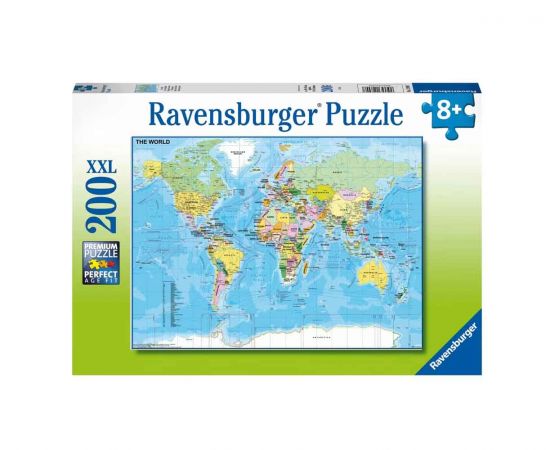 Παζλ 200XXL Παγκόσμιος Χάρτης Ravensburger | Πάζλ στο MarkCenter